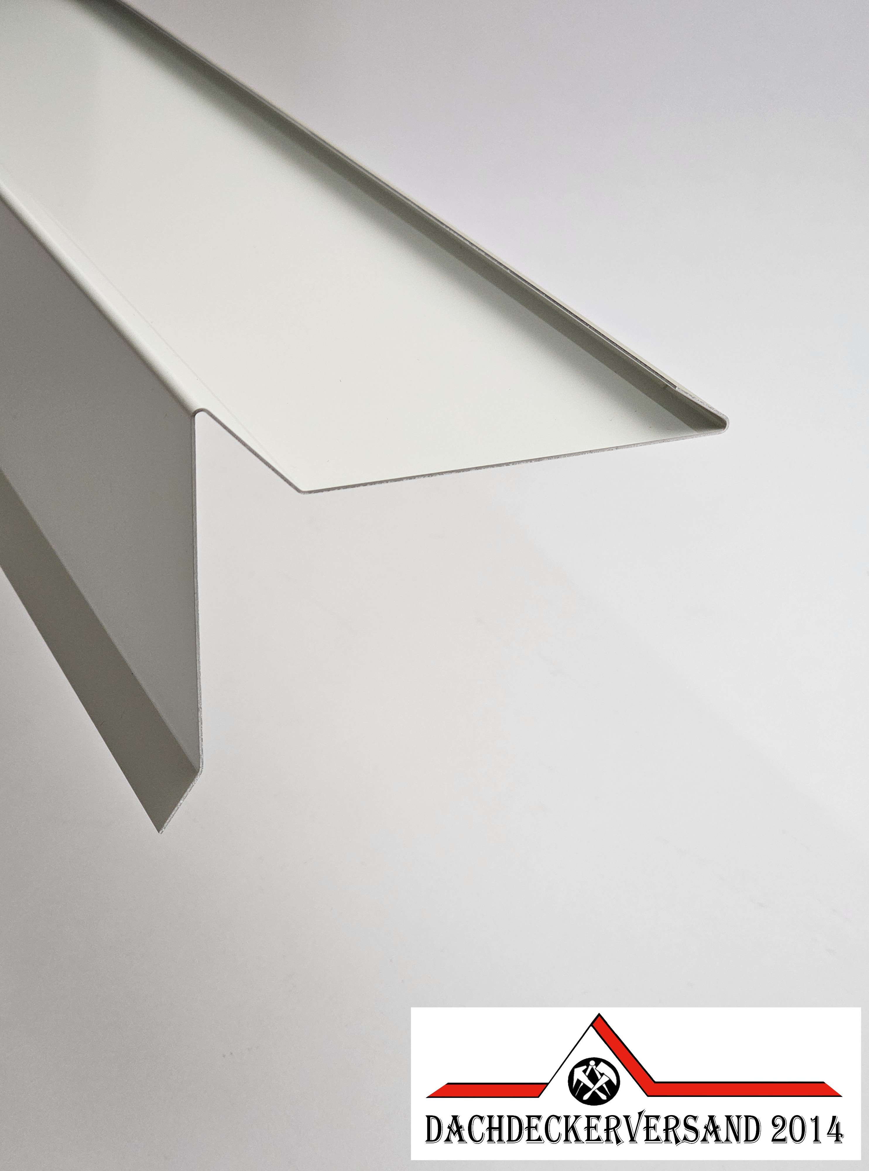 1 m Ortblech Ortgang Ortgangblech Dachblech  Alu Aluminium farbig 0,8 mm stark (Form E)